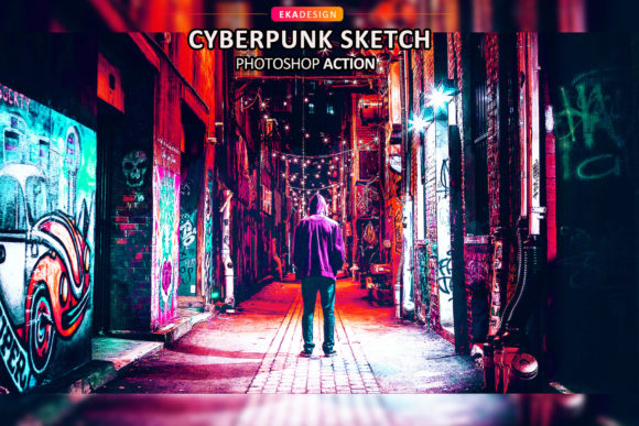 Cyber Punk Sketch: Transforming Photos into Neon-Noir Art with Precision