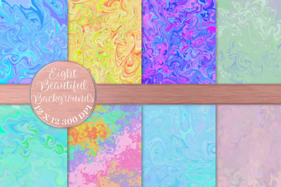 Elevating Digital Design with High-Resolution Rainbow Swirl Gradient Backgrounds