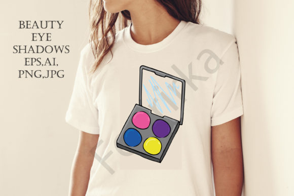 Evaluating Hand Draw Eyeshadow Illustration Clipart for Professional Design