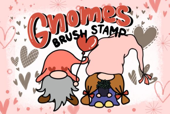Gnome Stamp Procreate: 65 Gnome Stamps for Whimsical Digital Art