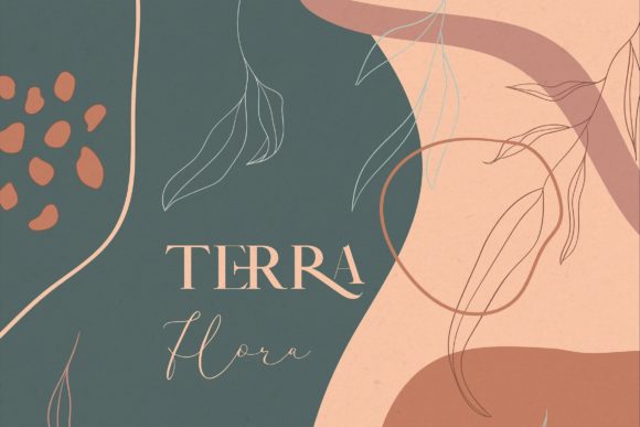 Terra Flora Abstract Collection. Vintage: A Practical Review for Designers and Brand Builders