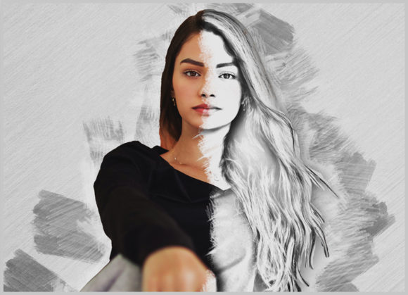 Transforming Photos into Art with Pencil Sketch Photoshop Action Vl-2