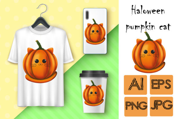 Unleashing Creativity with Halloween Cat Pumpkin Sublimation Designs