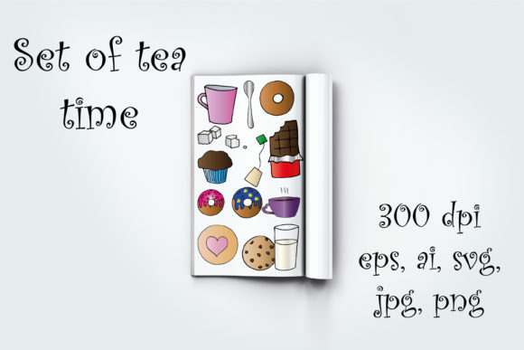 Unlocking Creativity with the Bundle of Colorful Tea Time Doodle