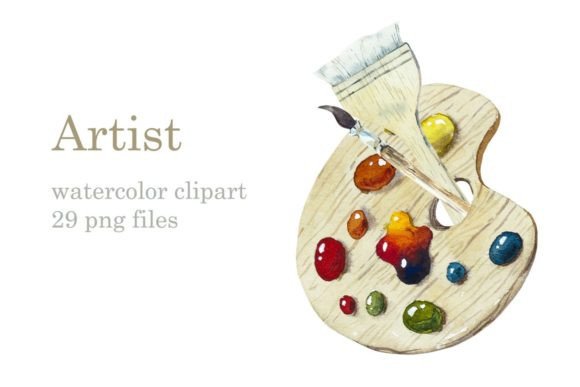 Watercolor Set Artist: Premium Digital Clipart